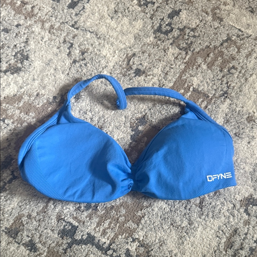Women's Blue Dfyne Sports Bra Top